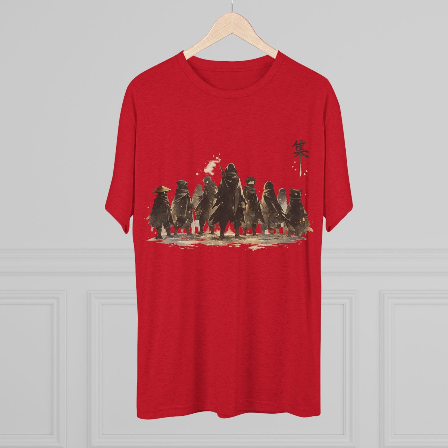 Samurai Squad Graphic Tee — Japanese Warrior Silhouette T-Shirt