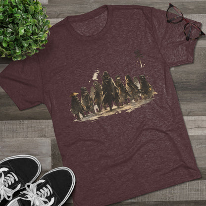 Samurai Squad Graphic Tee — Japanese Warrior Silhouette T-Shirt
