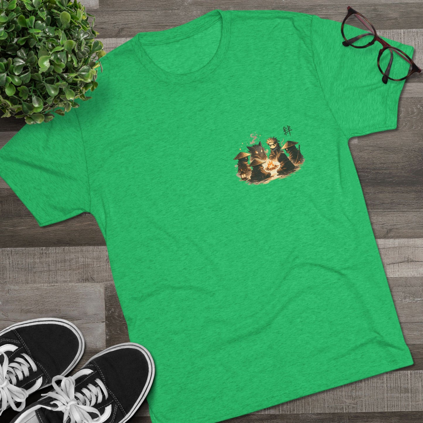 Anime Ninja Campfire Graphic Tee