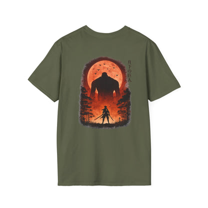 Samurai vs Titan Graphic T-Shirt — "Anybody Can Become a God or a Devil"