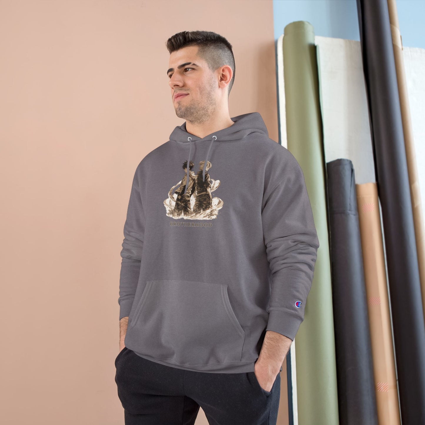 Brotherhood Bears Hoodie | Vintage Teddy Bear Illustration, Retro Sibling Design