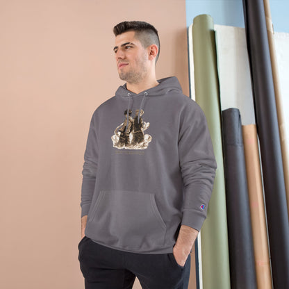 Brotherhood Bears Hoodie | Vintage Teddy Bear Illustration, Retro Sibling Design