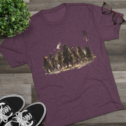 Samurai Squad Graphic Tee — Japanese Warrior Silhouette T-Shirt