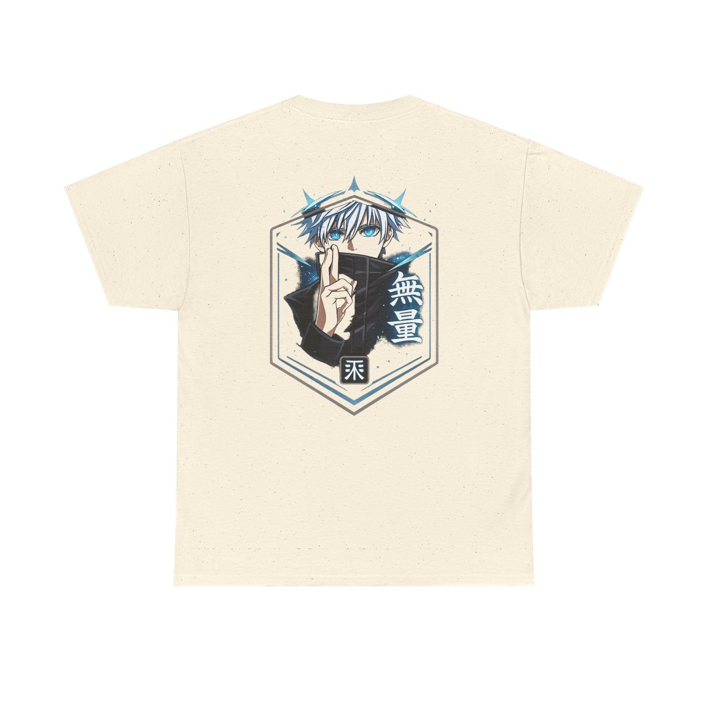 T-Shirt — Anime Mystic Boy Graphic Tee (Back Print, Japanese Text)