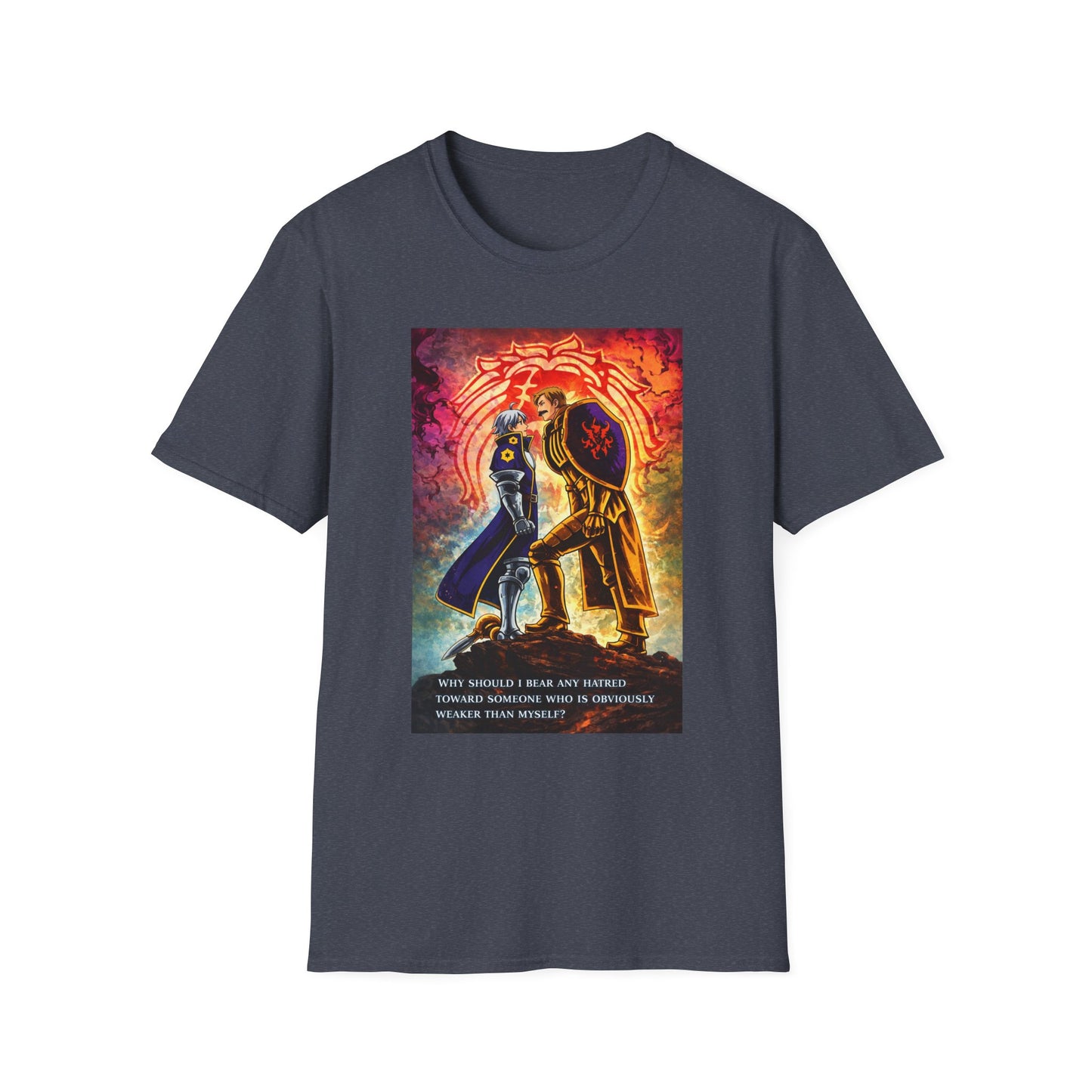 Strength Without Hatred Tee — Anime Warrior Lion Graphic T-Shirt