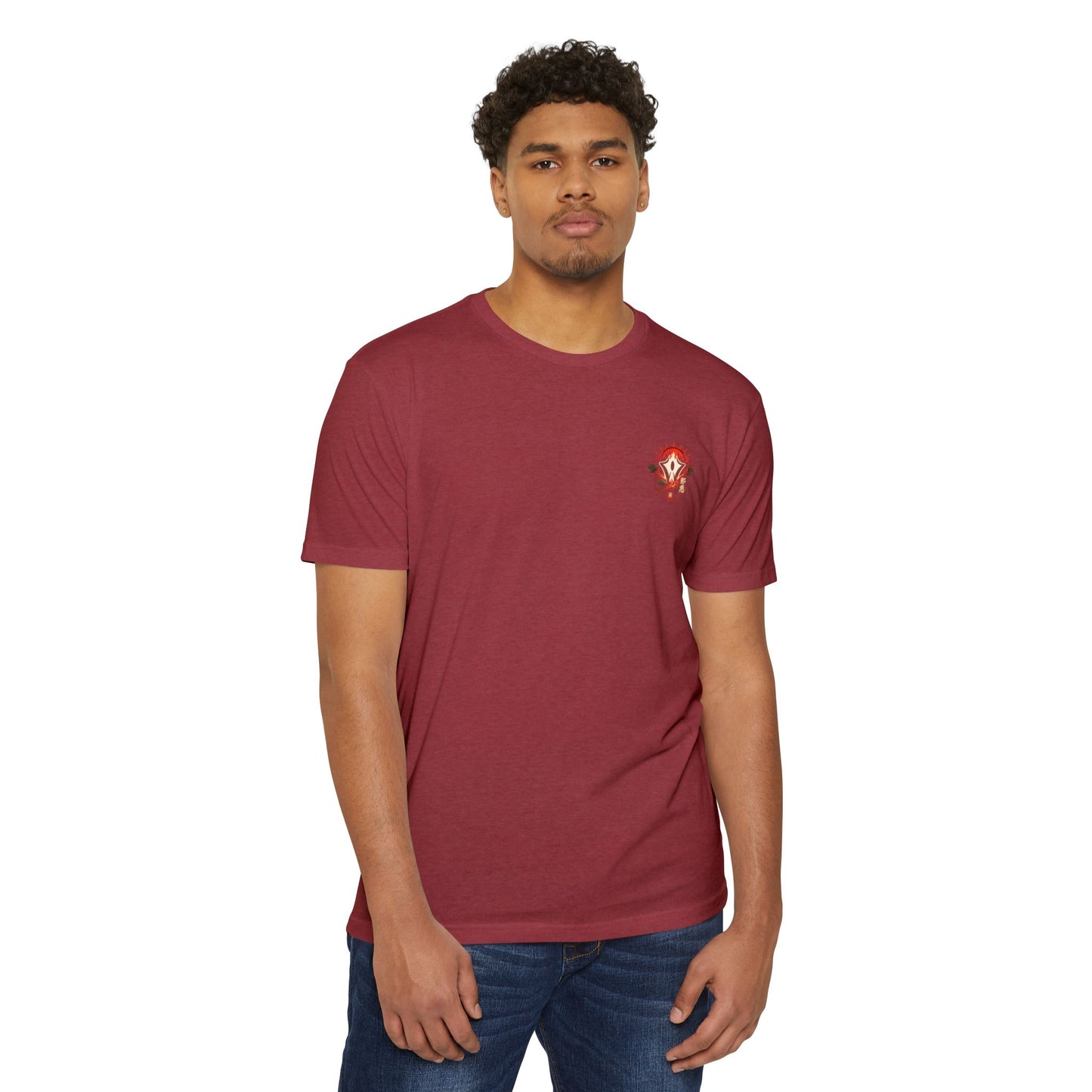 Anime Graphic T-Shirt — Red-Haired Warrior Back Print