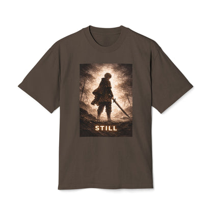 Knight silhouette STILL Tee | Fantasy warrior graphic shirt