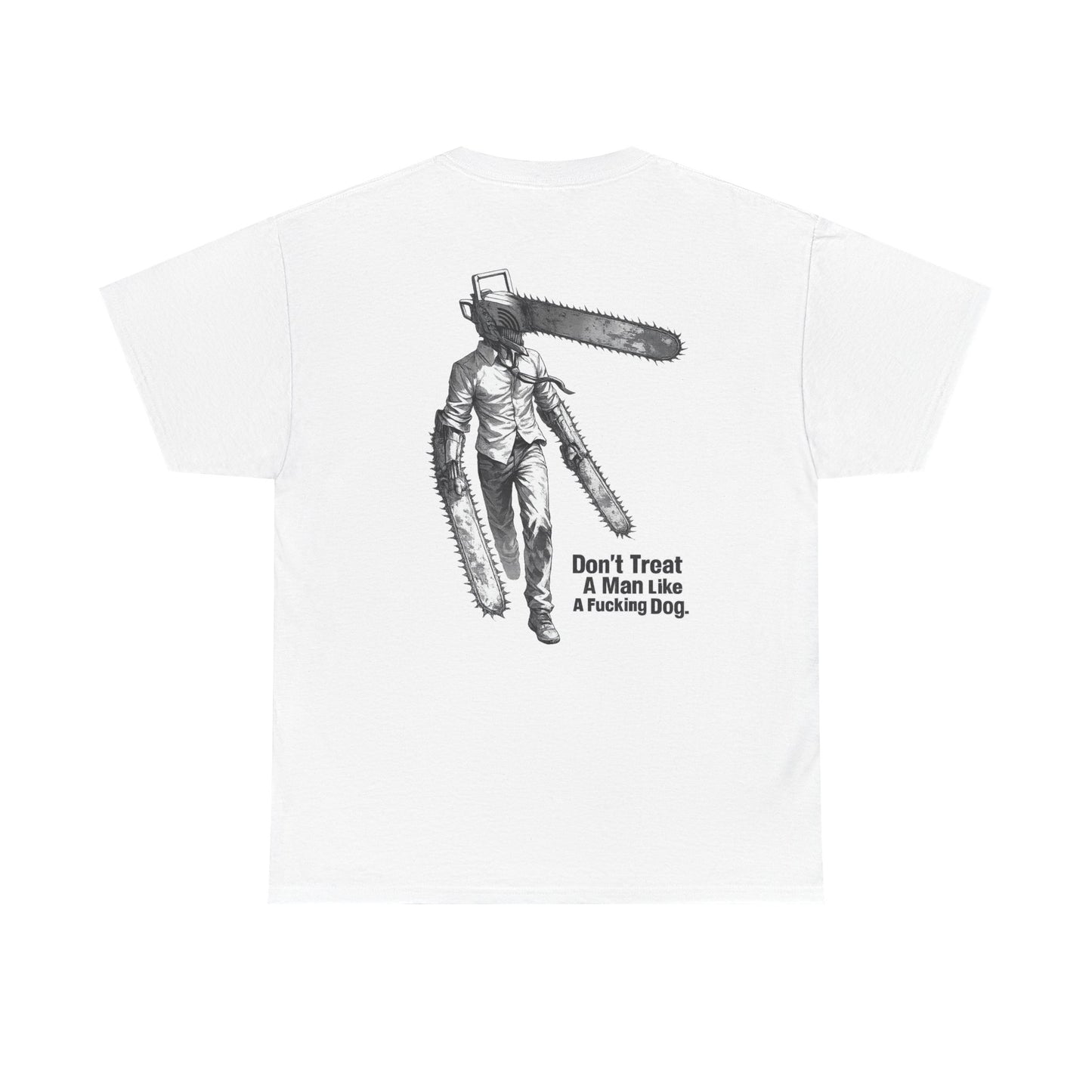 Devil Engine Graphic Tee — “Don’t Treat A Man Like A Fucking Dog” Manga Shirt