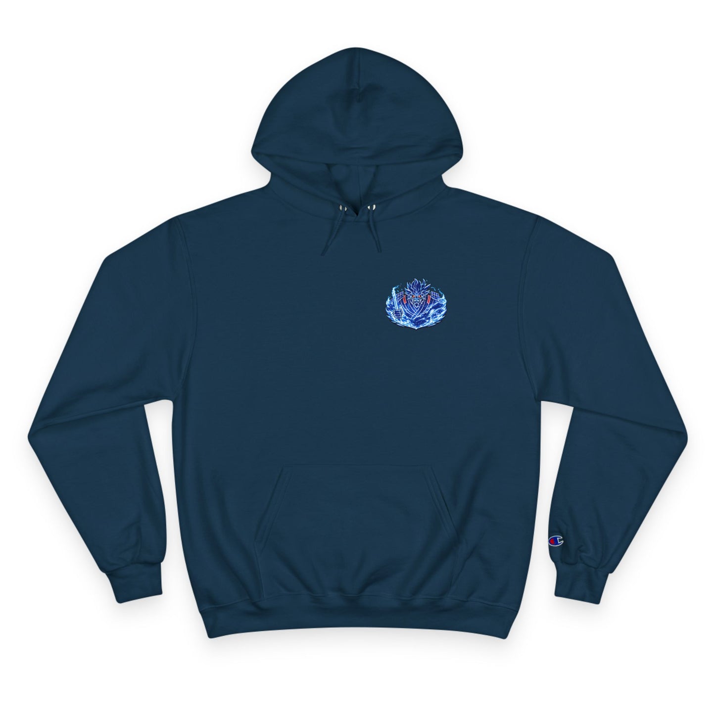 Champion Hoodie | Anime Blue Spirit Guardian Graphic Hoodie