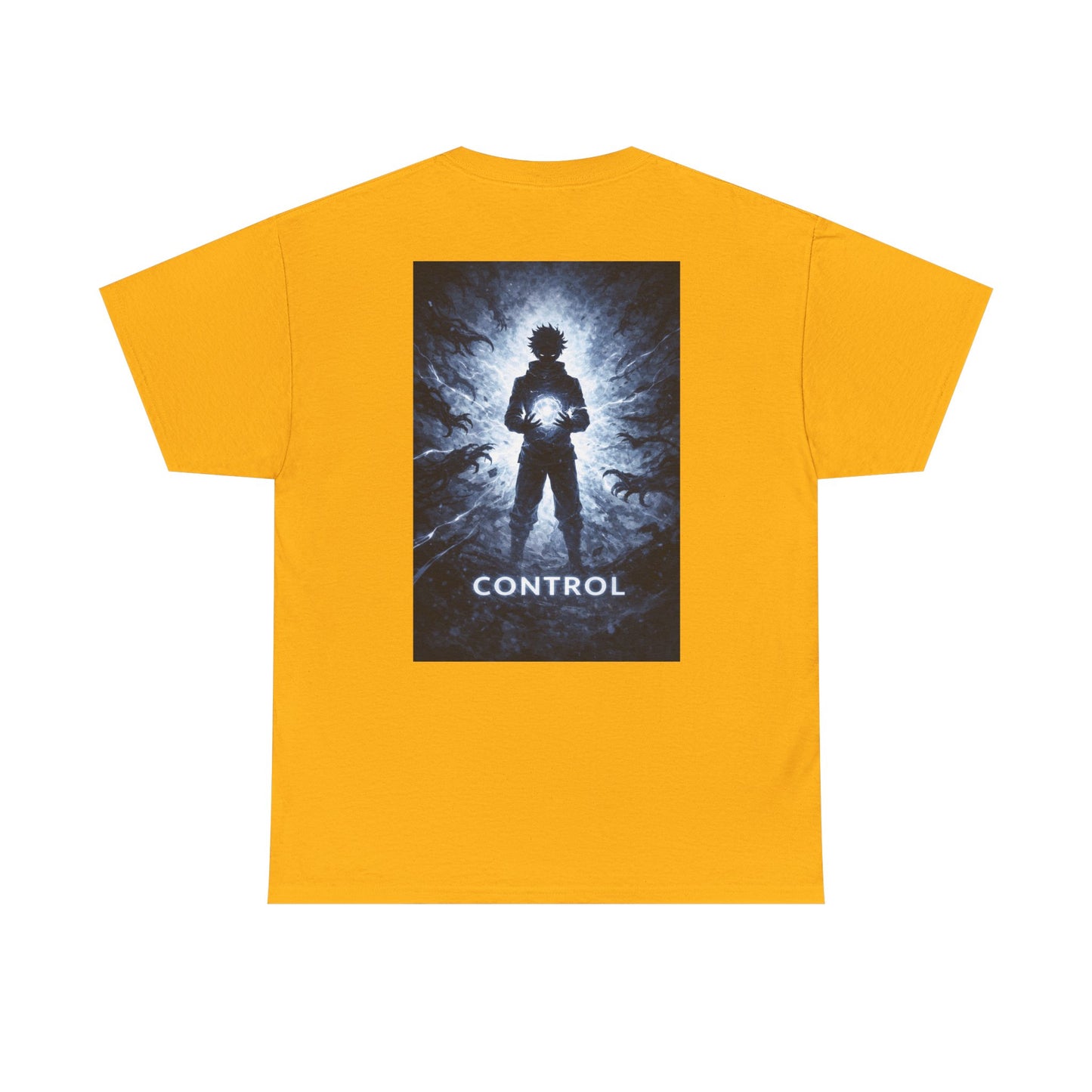 Control Anime Back Print T-Shirt | Dark Anime Aesthetic Tee | Original Anime Streetwear Shirt