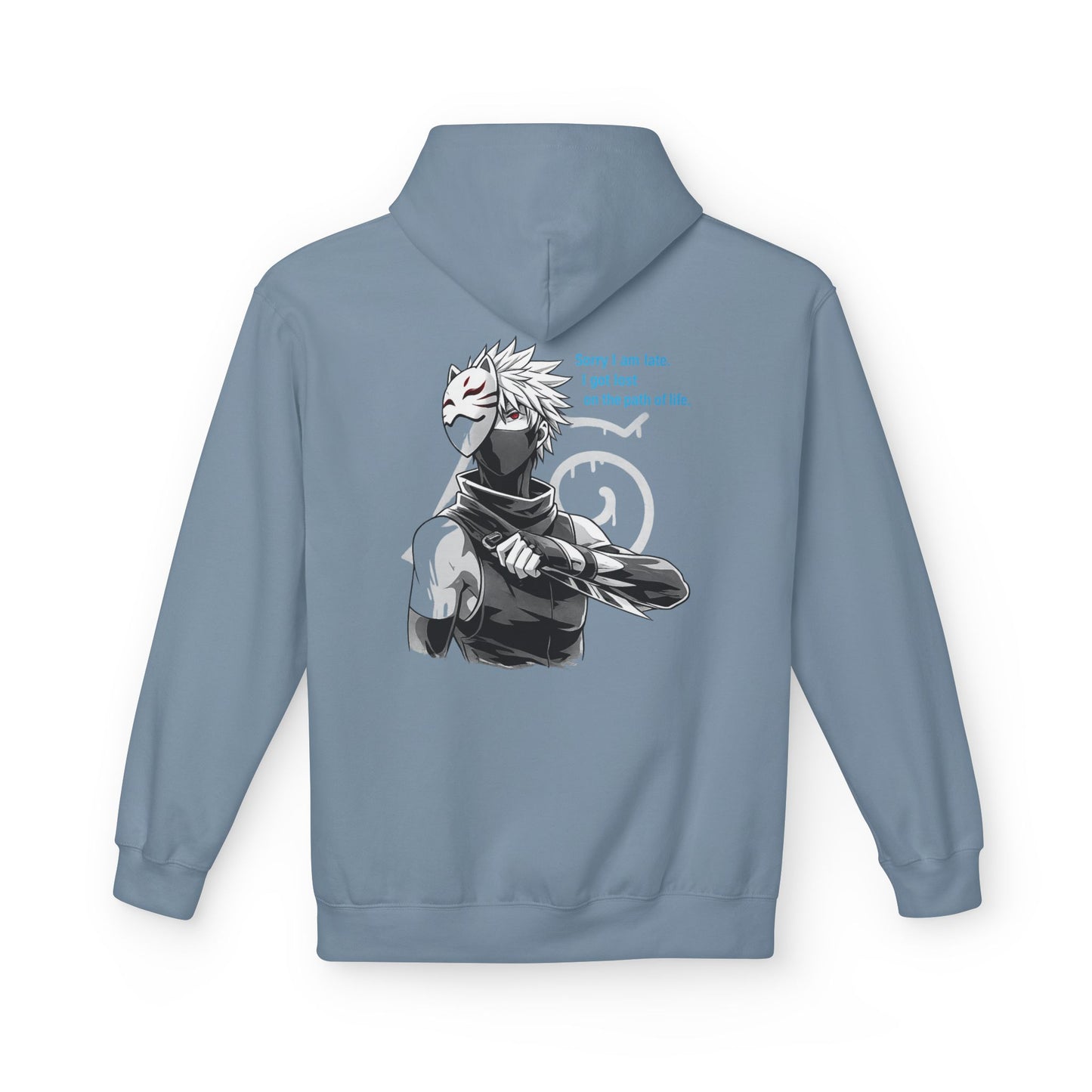 Anime Masked Shinobi Hoodie — 'Every sin tells part of the path' Graphic Pullover