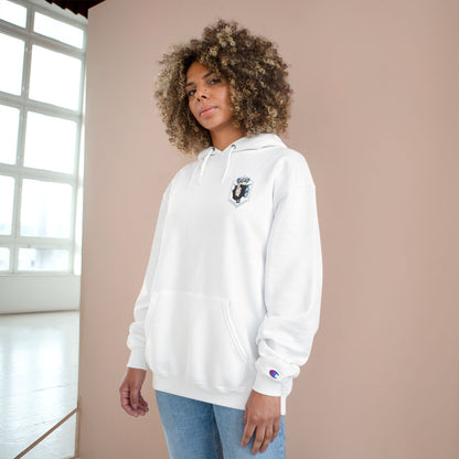 Anime Character Hoodie — Minimal White Champion-Style Sweatshirt