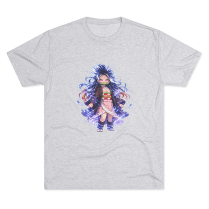 Anime Demon Girl T-Shirt — Cute Chibi Nezuko-Inspired Design