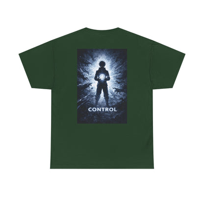 Control Anime Back Print T-Shirt | Dark Anime Aesthetic Tee | Original Anime Streetwear Shirt