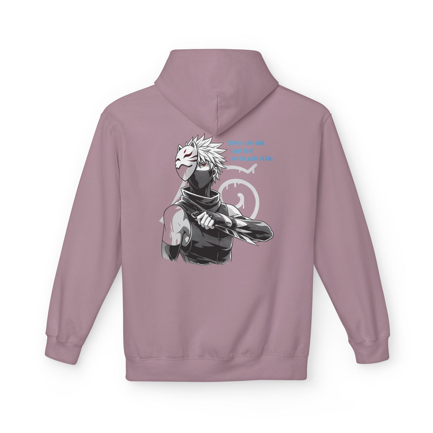 Anime Masked Shinobi Hoodie — 'Every sin tells part of the path' Graphic Pullover