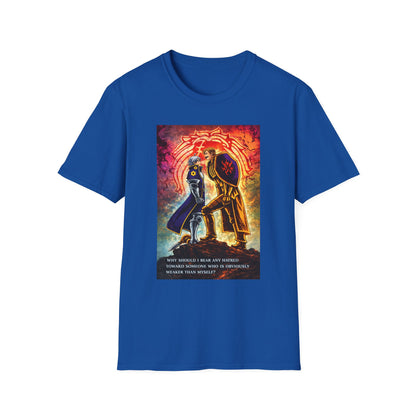 Strength Without Hatred Tee — Anime Warrior Lion Graphic T-Shirt