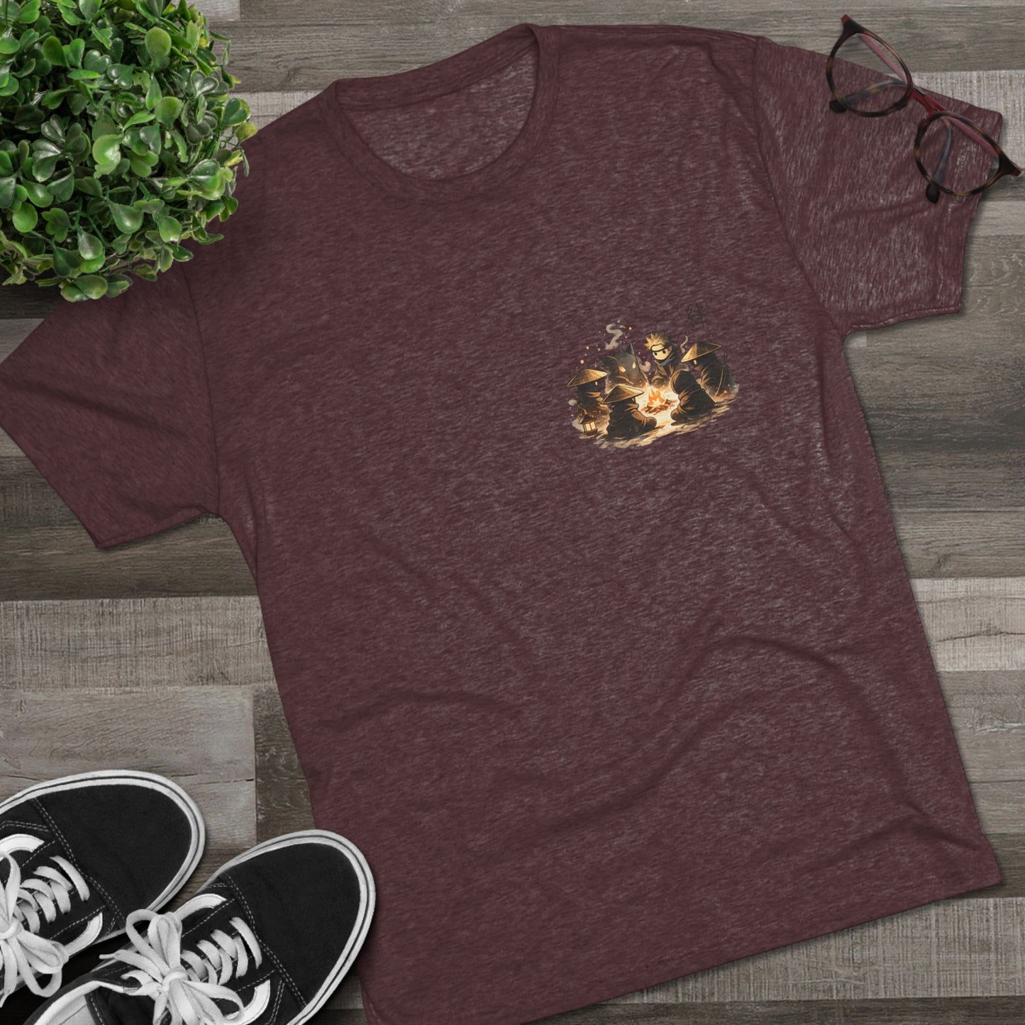 Anime Ninja Campfire Graphic Tee