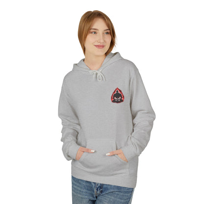 Anime Aura Warrior Hoodie | Fiery Mouth Front & Blue Energy Back