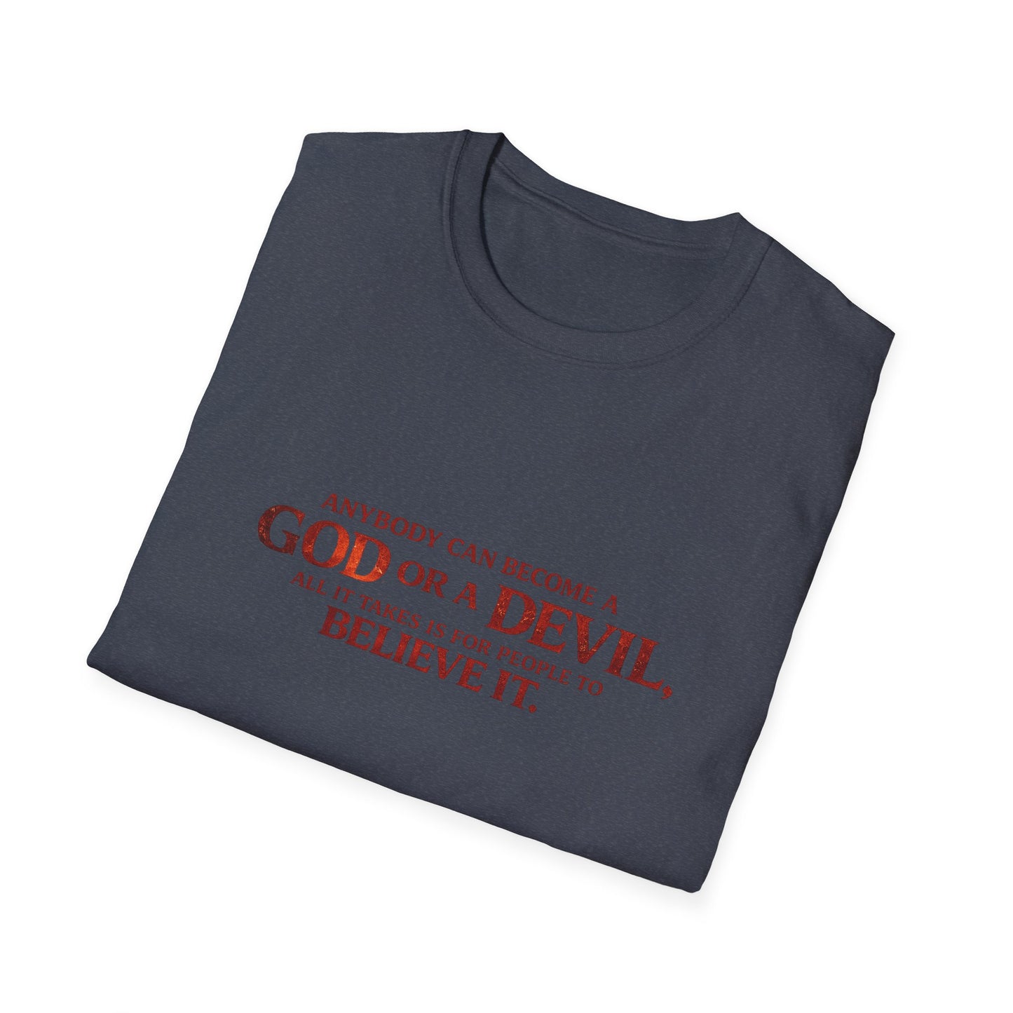 Samurai vs Titan Graphic T-Shirt — "Anybody Can Become a God or a Devil"