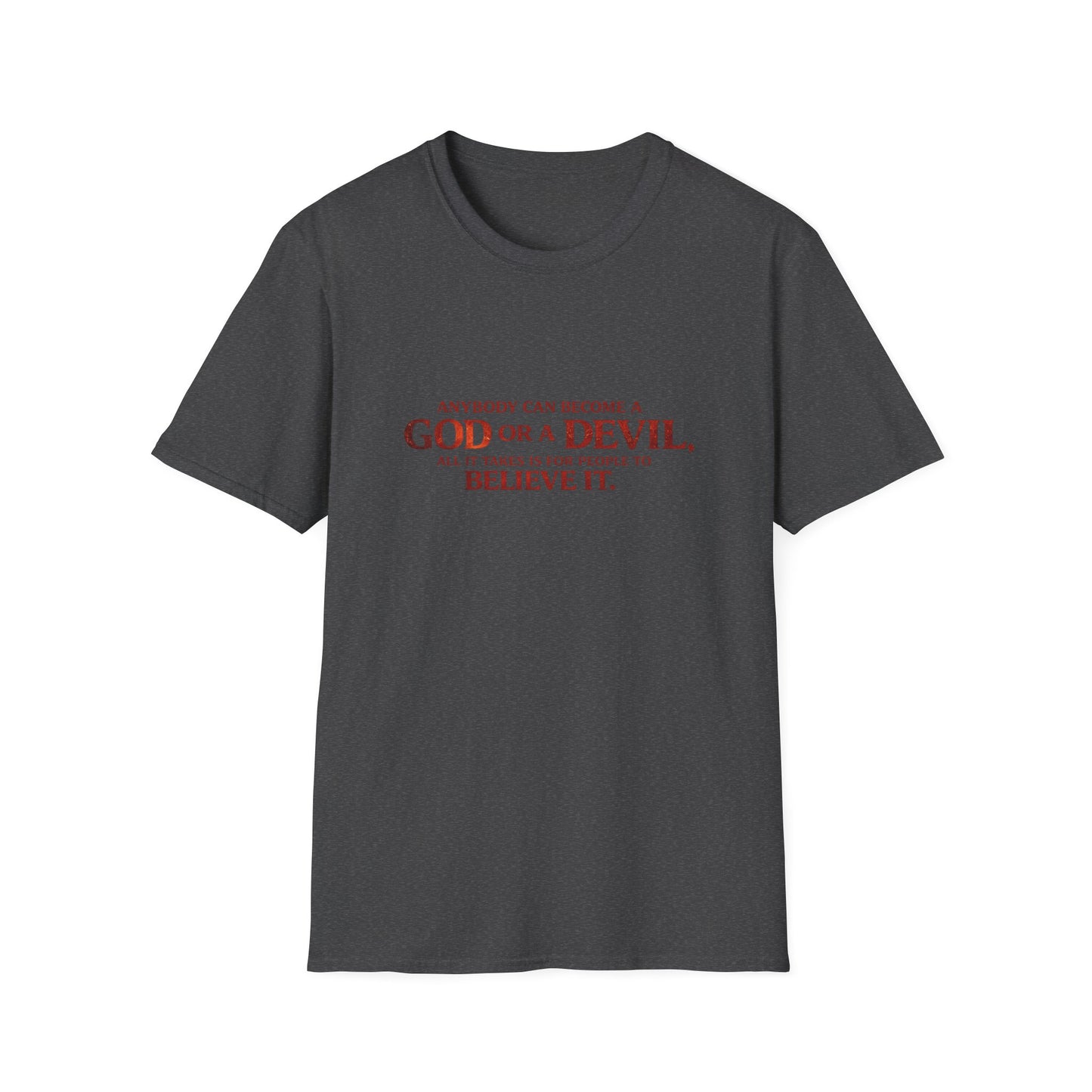 Samurai vs Titan Graphic T-Shirt — "Anybody Can Become a God or a Devil"