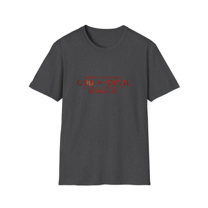 Samurai vs Titan Graphic T-Shirt — "Anybody Can Become a God or a Devil"