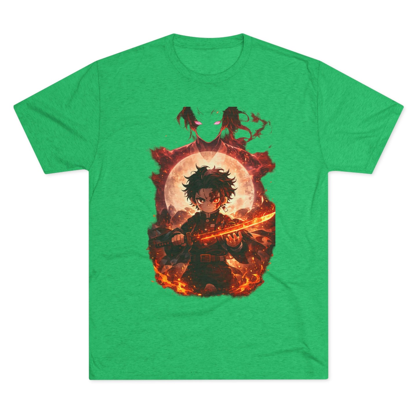 Anime Fire Sword Graphic Tee