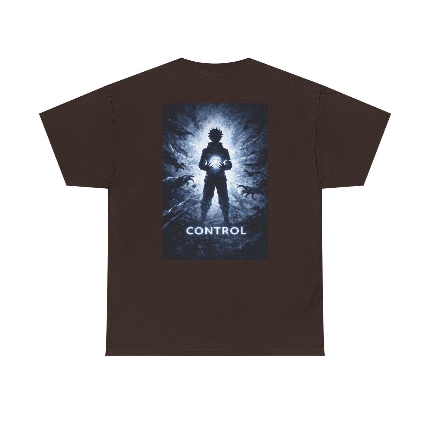 Control Anime Back Print T-Shirt | Dark Anime Aesthetic Tee | Original Anime Streetwear Shirt