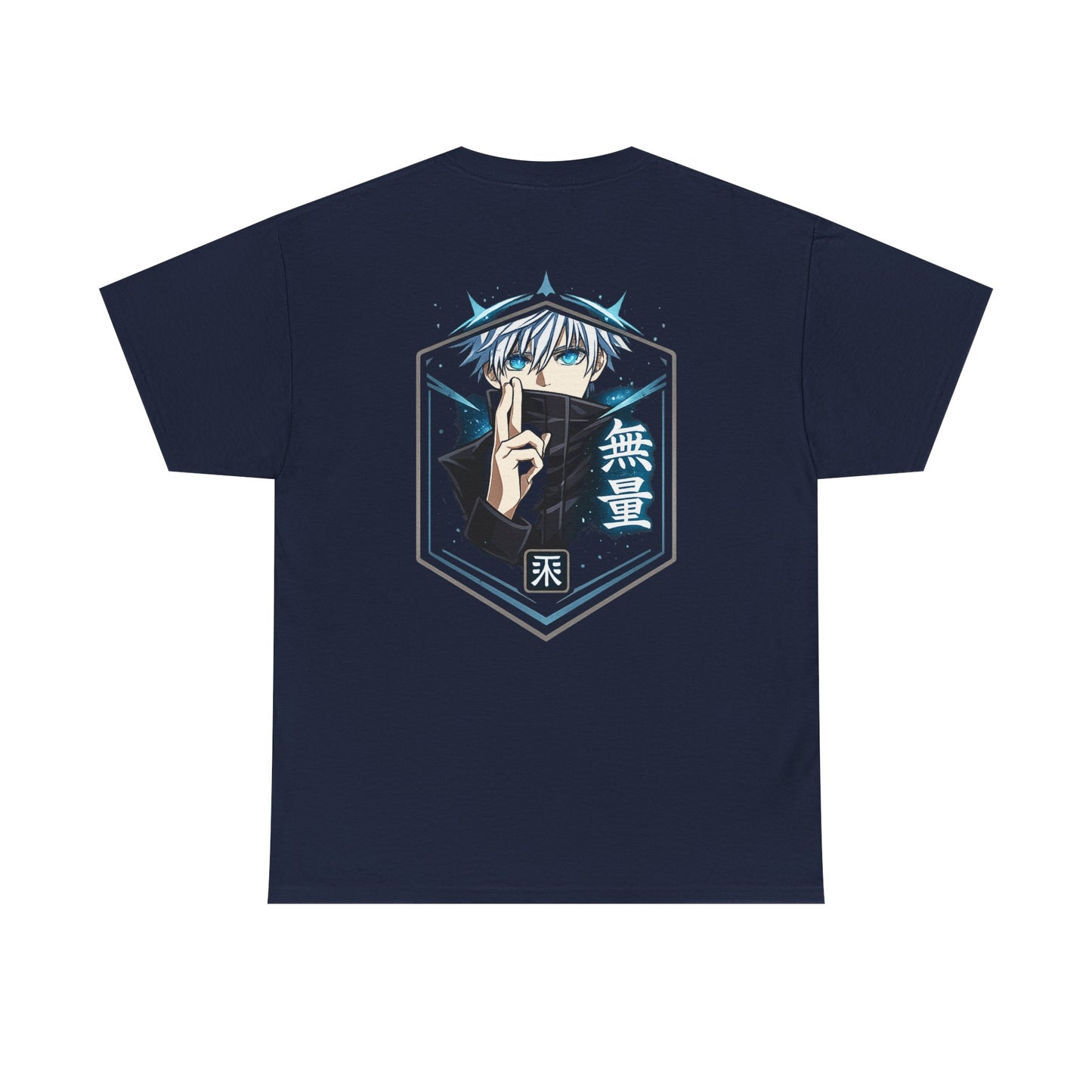 T-Shirt — Anime Mystic Boy Graphic Tee (Back Print, Japanese Text)
