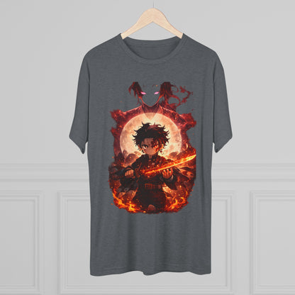Anime Fire Sword Graphic Tee