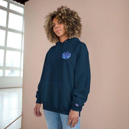 Champion Hoodie | Anime Blue Spirit Guardian Graphic Hoodie
