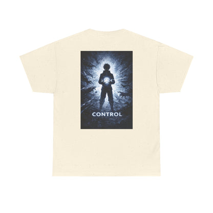 Control Anime Back Print T-Shirt | Dark Anime Aesthetic Tee | Original Anime Streetwear Shirt
