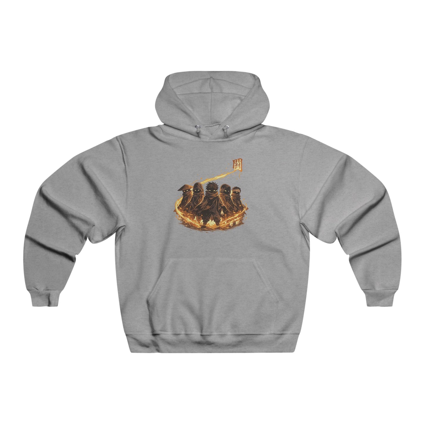 Penguin Family Campfire Hoodie — Cozy Winter Animal Crew Sweatshirt