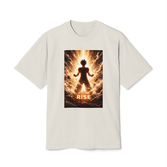 Rise silhouette, T-Shirt | Fiery energy graphic tee