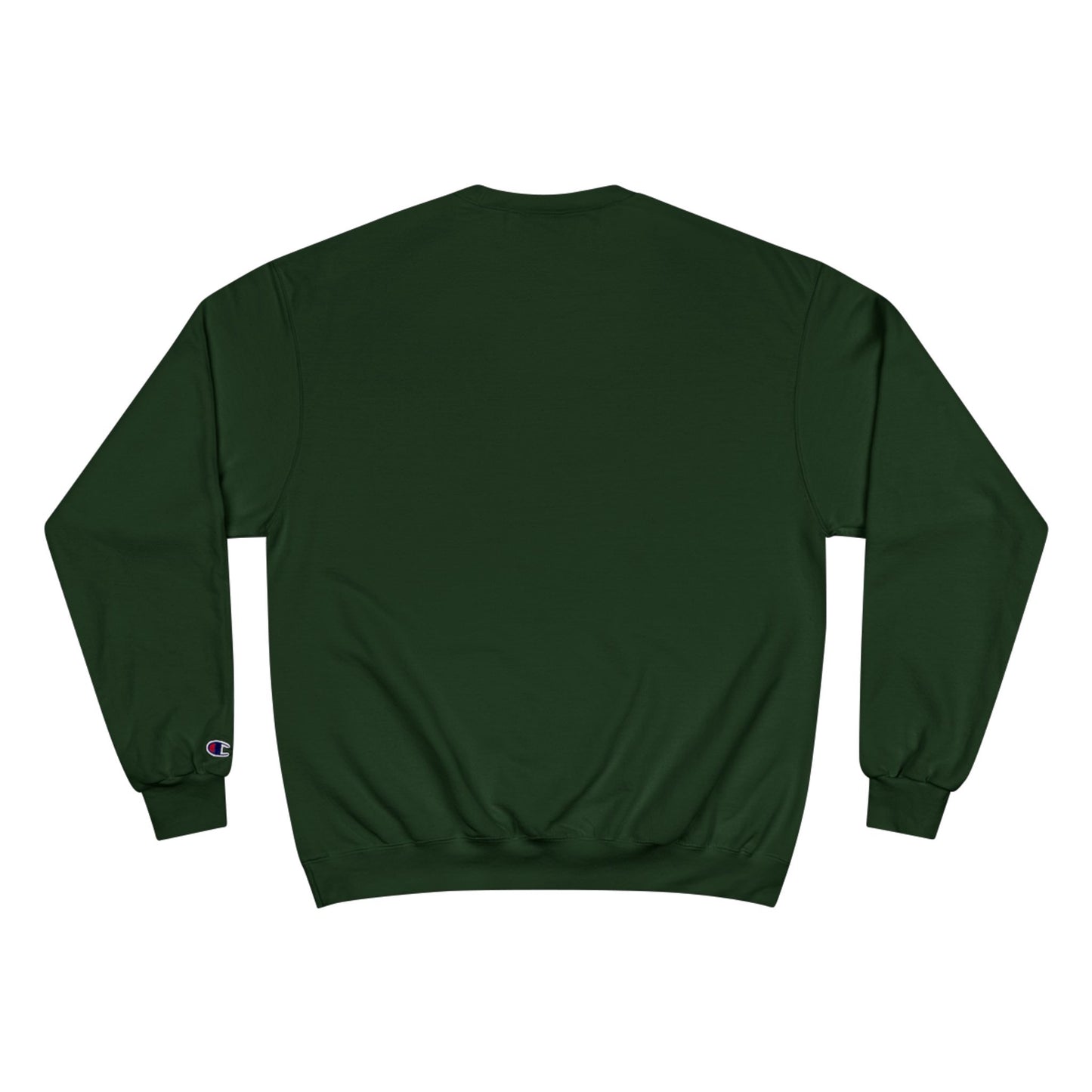 Fiery Hero Silhouette ENOUGH Champion Sweatshirt | Flames Graphic Crewneck