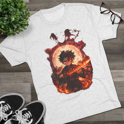 Anime Fire Sword Graphic Tee