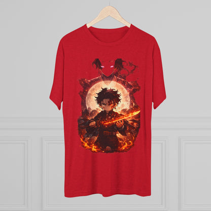 Anime Fire Sword Graphic Tee