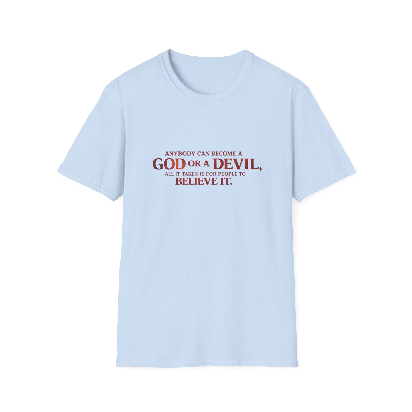 Samurai vs Titan Graphic T-Shirt — "Anybody Can Become a God or a Devil"