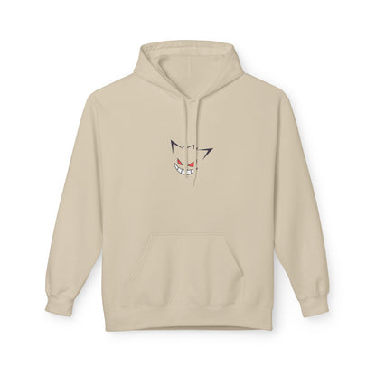 Horror Cat Hoodie — Japanese Kanji Dark Forest Graphic Pullover