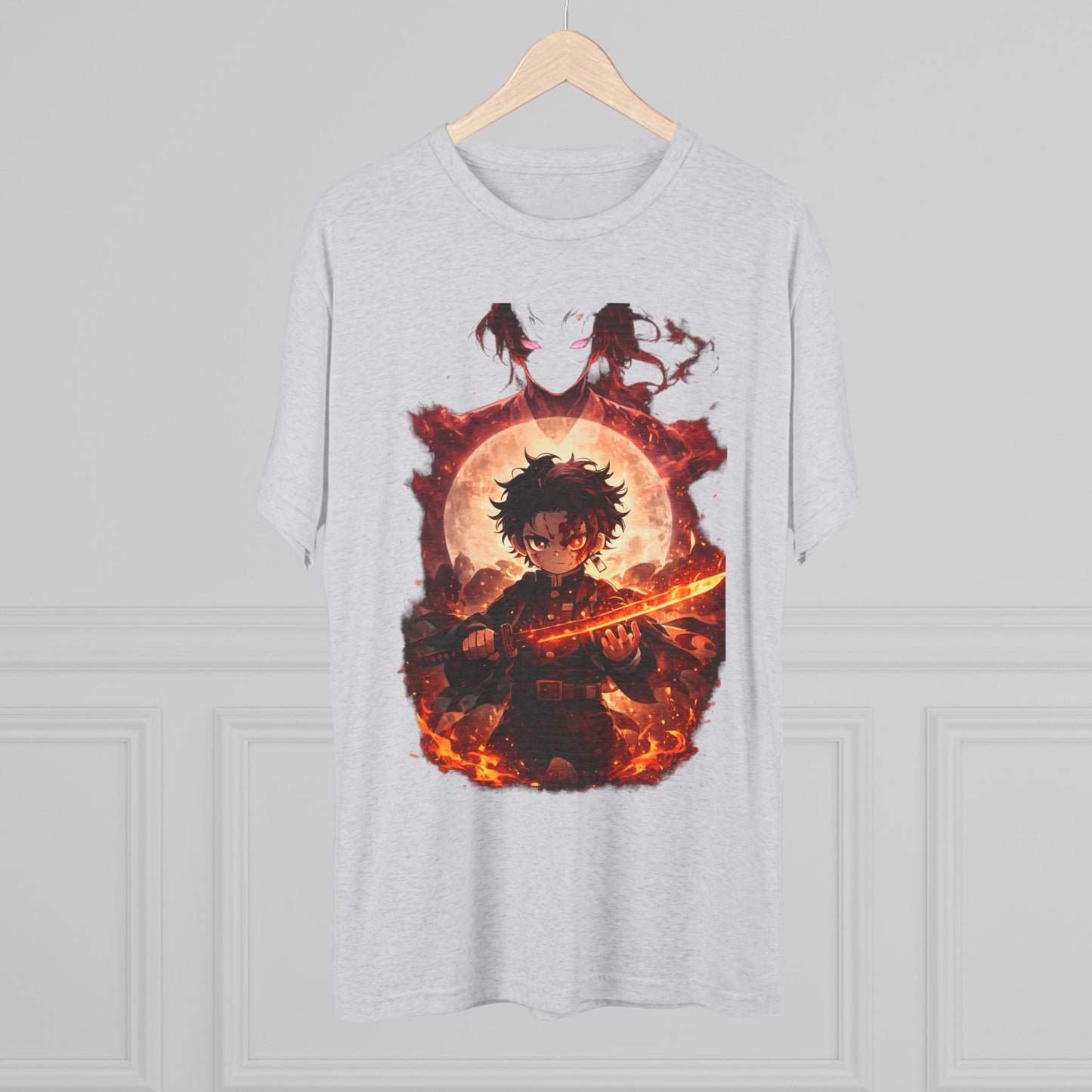 Anime Fire Sword Graphic Tee
