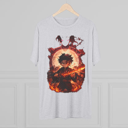 Anime Fire Sword Graphic Tee