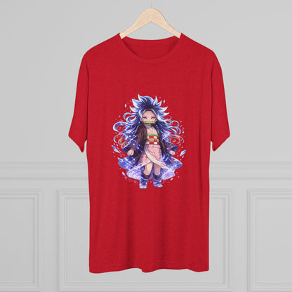 Anime Demon Girl T-Shirt — Cute Chibi Nezuko-Inspired Design