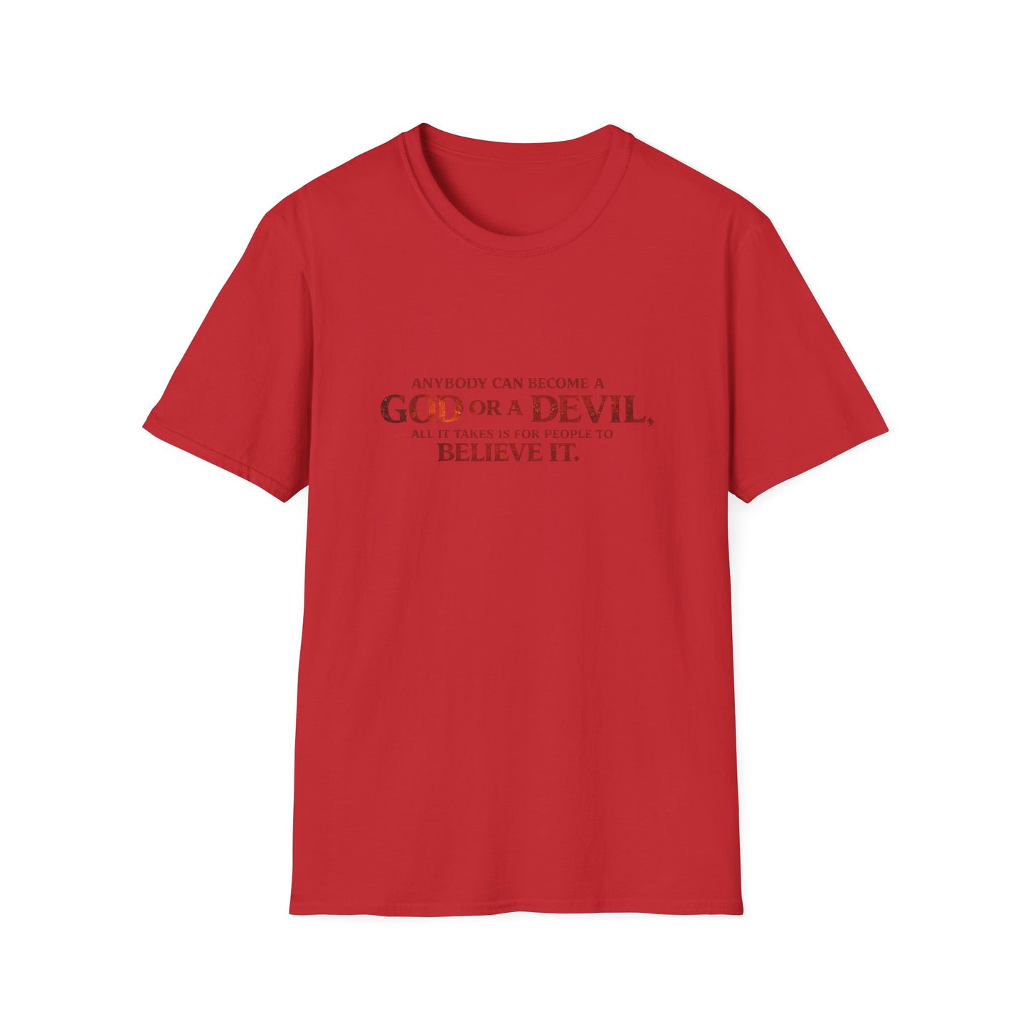 Samurai vs Titan Graphic T-Shirt — "Anybody Can Become a God or a Devil"