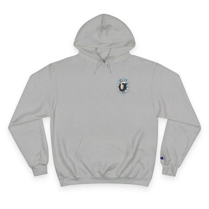 Anime Character Hoodie — Minimal White Champion-Style Sweatshirt