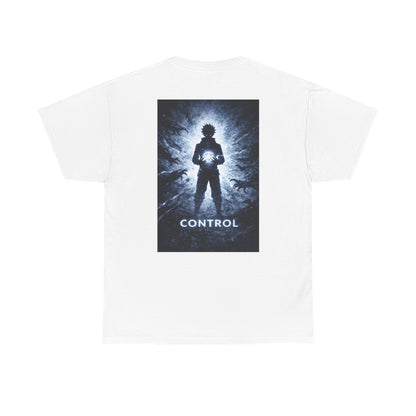 Control Anime Back Print T-Shirt | Dark Anime Aesthetic Tee | Original Anime Streetwear Shirt