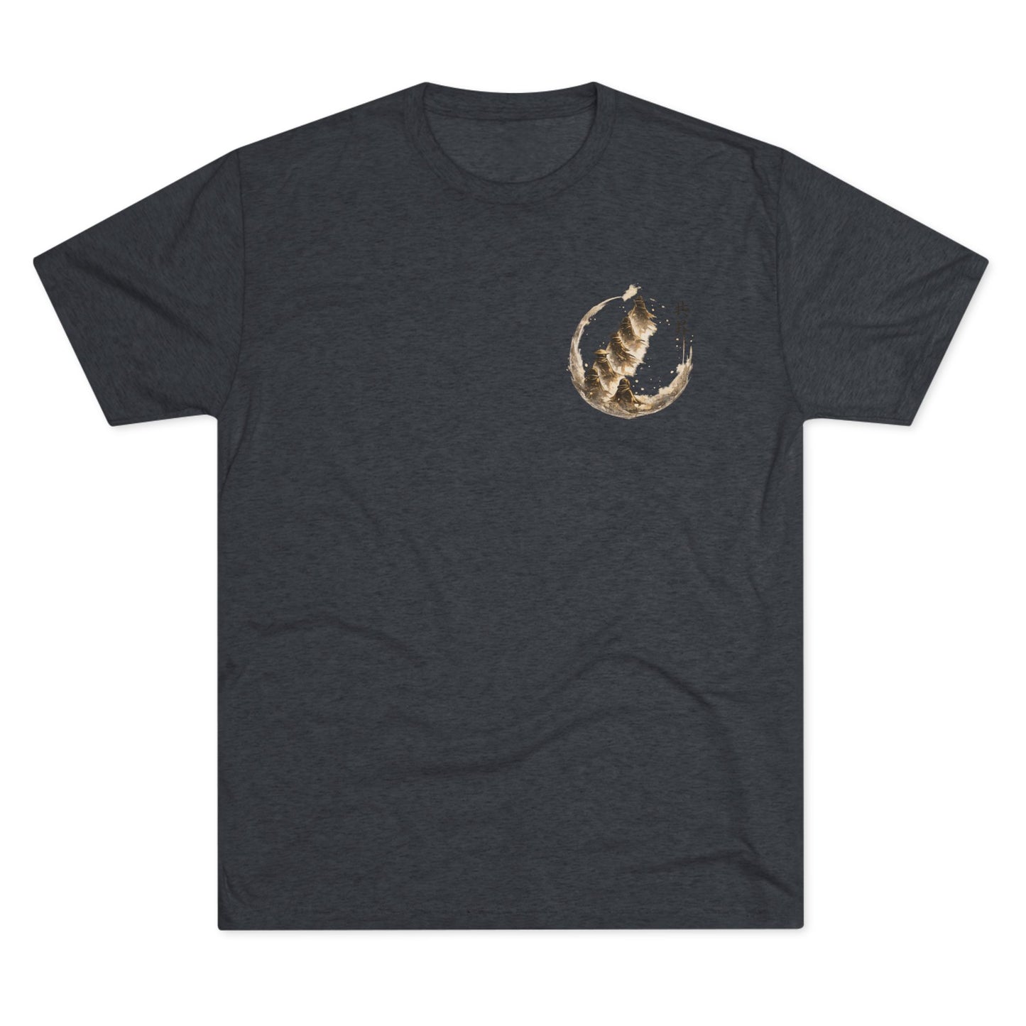 T-Shirt — Minimal Japanese Sumi-e Foxes Graphic Tee