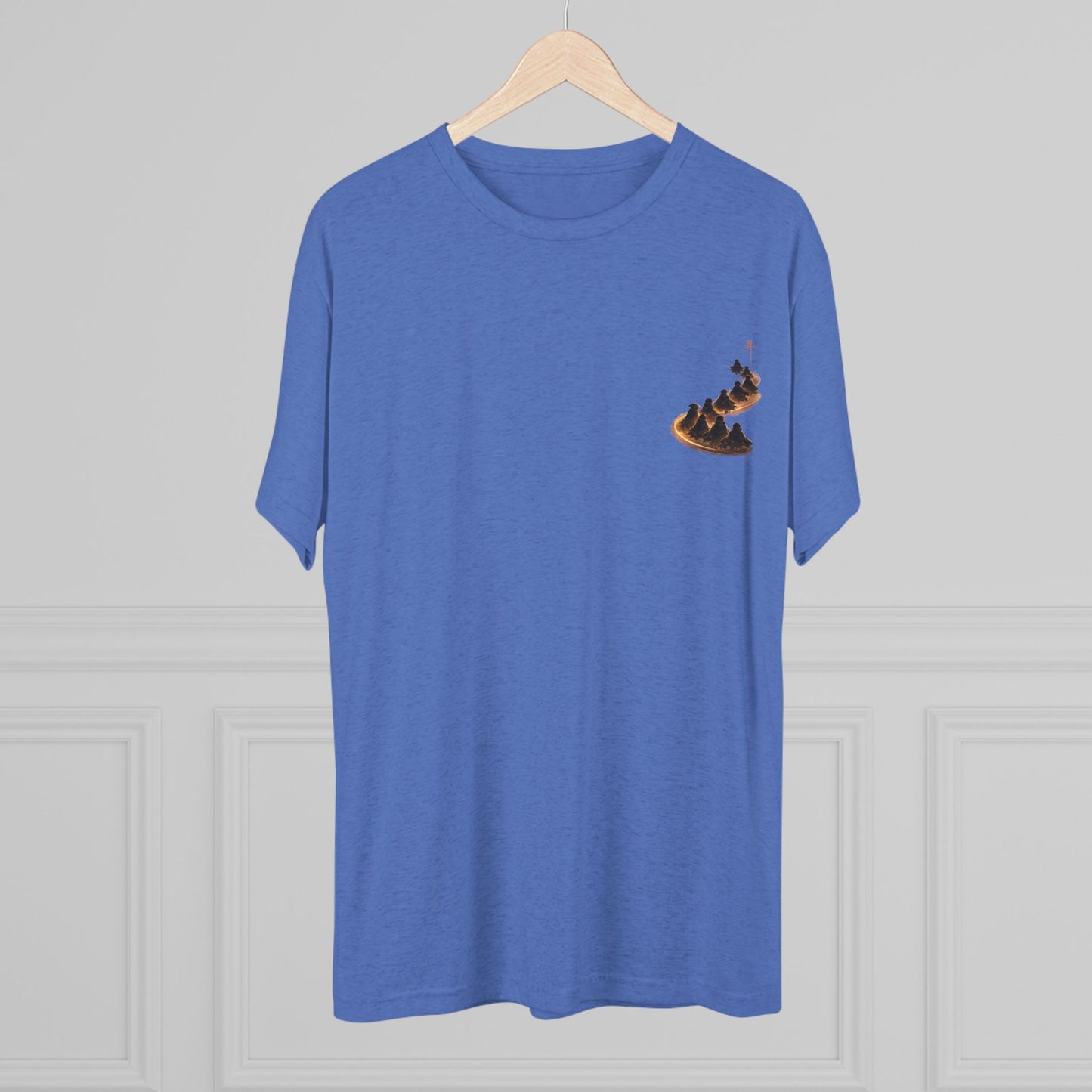 Ember Trail T‑Shirt — Fiery Mountain Silhouette Back Print