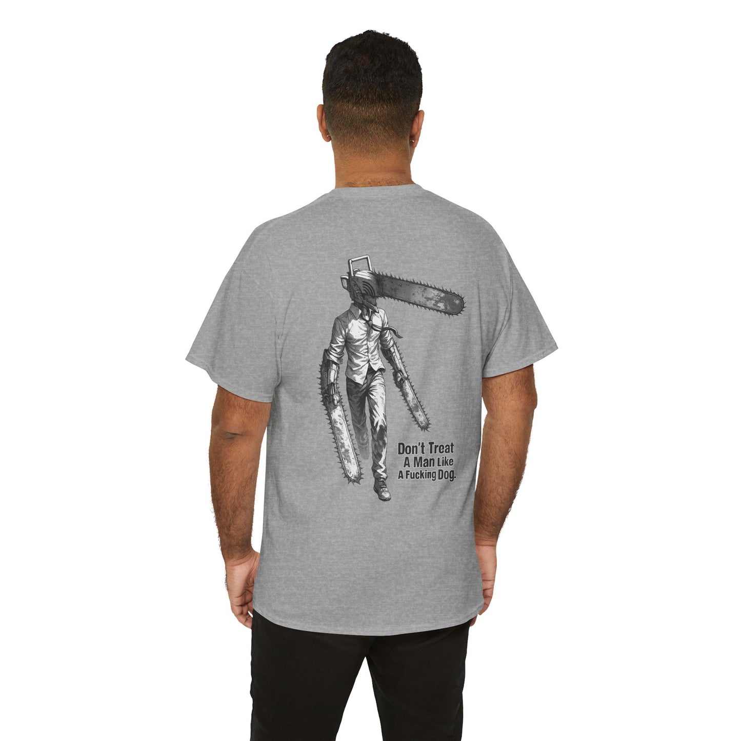 Devil Engine Graphic Tee — “Don’t Treat A Man Like A Fucking Dog” Manga Shirt
