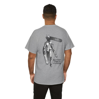 Devil Engine Graphic Tee — “Don’t Treat A Man Like A Fucking Dog” Manga Shirt