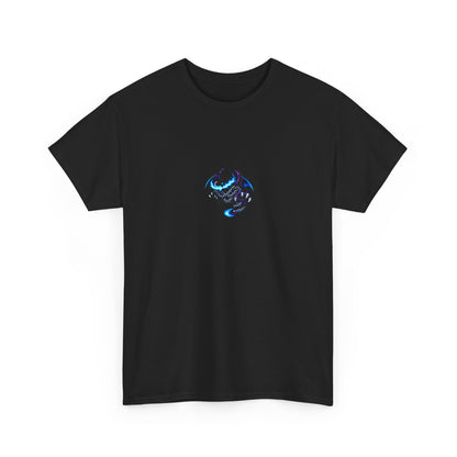Dragon Graphic Tee — Blue Flame Kaiju Back Print T-Shirt