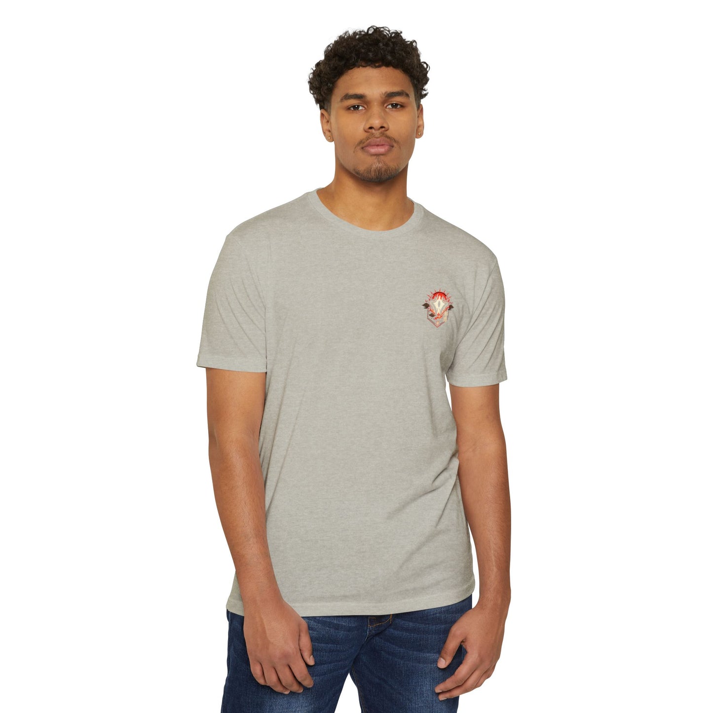 Anime Graphic T-Shirt — Red-Haired Warrior Back Print